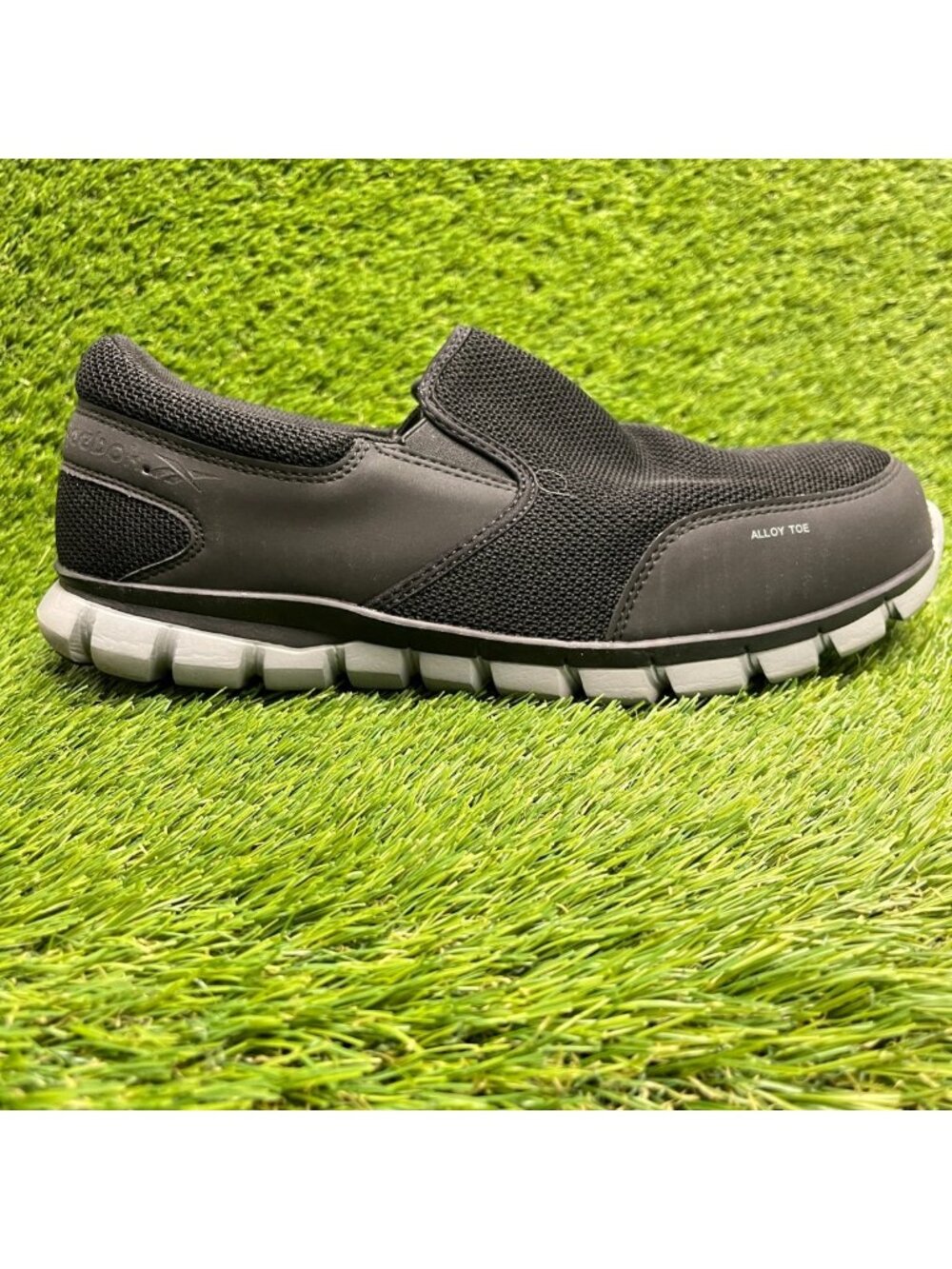 Reebok Sublite Cushion Mens Size 13 Black Gray Composite Toe Safety Work Shoes
